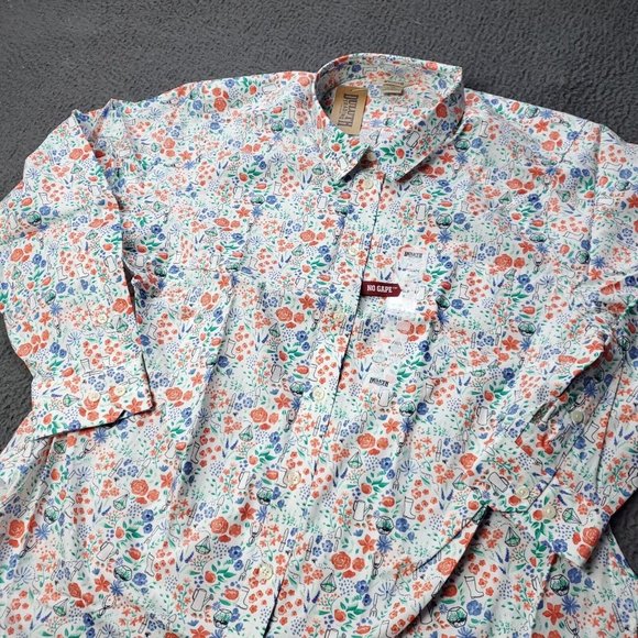 NEW $64.50 Duluth Wrinklefighter Gardener Button Shirt Womens Plus Size 1X - Picture 4 of 7